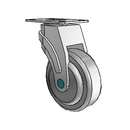 NM-04QDP-125-SW-TP01 MedCaster Swivel Medical Caster