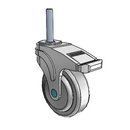 NM-04QDP-125-TL-TS21 MedCaster Swivel Medical Caster