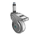 NM-04QDP-125-TL-XRN1 MedCaster Swivel Medical Caster