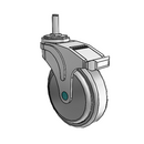 NM-05QDP-125-DL-GR10 MedCaster Swivel Medical Caster