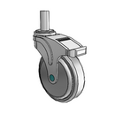 NM-05QDP-125-DL-RS04 MedCaster Swivel Medical Caster