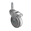 NM-05QDP-125-DL-XRZ1 MedCaster Swivel Medical Caster