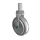 NM-05QDP-125-RG-RS01 MedCaster Rigid Medical Caster