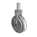 NM-05QDP-125-RG-RS04 MedCaster Rigid Medical Caster