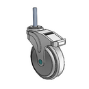 NM-05QDP-125-TL-TS21 MedCaster Swivel Medical Caster