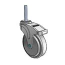 NM-05QDP-125-TL-TS22 MedCaster Swivel Medical Caster