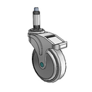NM-05QDP-125-TL-XRN2 MedCaster Swivel Medical Caster