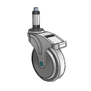 NM-05QDP-125-TL-XRN3 MedCaster Swivel Medical Caster