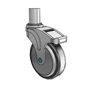 NM-05RPP-125-DL-RS05 MedCaster Swivel Medical Caster