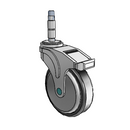 NM-05RPP-125-DL-XRZ1 MedCaster Swivel Medical Caster