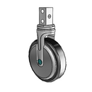 NM-05RPP-125-RG-SQ02 MedCaster Rigid Medical Caster