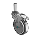 NM-05RPP-125-TL-GR09 MedCaster Swivel Medical Caster