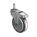 NM-05RPP-125-TL-GR10 MedCaster Swivel Medical Caster