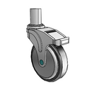 NM-05RPP-125-TL-RS05 MedCaster Swivel Medical Caster