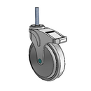 NM-06QDP-125-DL-TS21 MedCaster Swivel Medical Caster