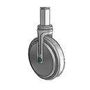 NM-06QDP-125-RG-SQ03 MedCaster Rigid Medical Caster