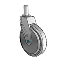 NM-06QDP-125-SW-GR05 MedCaster Swivel Medical Caster