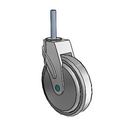 NM-06QDP-125-SW-TS22 MedCaster Swivel Medical Caster