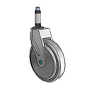 NM-06QDP-125-SW-XRN1 MedCaster Swivel Medical Caster