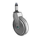 NM-06QDP-125-SW-XRN2 MedCaster Swivel Medical Caster