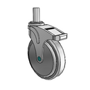 NM-06QDP-125-TL-RS04 MedCaster Swivel Medical Caster