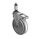 NM-06QDP-125-TL-XRN3 MedCaster Swivel Medical Caster
