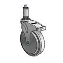 NM-06QDP-125-TL-XRN4 MedCaster Swivel Medical Caster