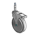 NM-06QDP-125-TL-XRZ1 MedCaster Swivel Medical Caster