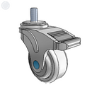 NS-03AMP-125-DL-TS12 MedCaster Swivel Caster