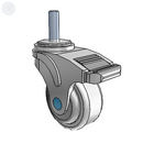 NS-03AMP-125-DL-TS13 MedCaster Swivel Caster