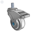 NS-03QDO-125-DL-TS12 MedCaster Swivel Caster