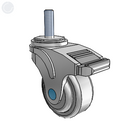 NS-03QDO-125-DL-TS13 MedCaster Swivel Caster