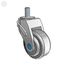 NS-03QDO-125-SW-TS12 MedCaster Swivel Caster