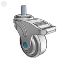 NS-03QDO-125-TL-TS12 MedCaster Swivel Caster