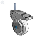 NS-04AMP-125-TL-TS13 MedCaster Swivel Caster