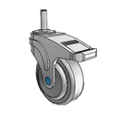 NS-04QDP-125-DL-GR02 MedCaster Swivel Medical Caster