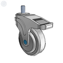 NS-04QDP-125-DL-TS12 MedCaster Swivel Caster