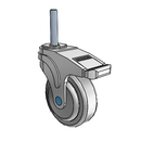 NS-04QDP-125-DL-TS21 MedCaster Swivel Medical Caster