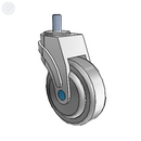 NS-04QDP-125-SW-TS12 MedCaster Swivel Caster