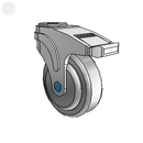 NS-04QDP-125-TL-HK01 MedCaster Swivel Medical Caster