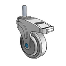 NS-04QDP-125-TL-TS03 MedCaster Swivel Medical Caster