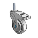NS-04QDP-125-TL-TS05 MedCaster Swivel Medical Caster