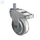 NS-04QDP-125-TL-TS12 MedCaster Swivel Caster