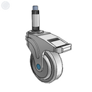 NS-04QDP-125-TL-XRN1 MedCaster Swivel Medical Caster
