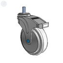 NS-05AMP-125-TL-TS12 MedCaster Swivel Caster