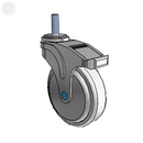 NS-05AMP-125-TL-TS13 MedCaster Swivel Caster
