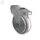 NS-05QDP-125-DL-HK01 MedCaster Swivel Medical Caster