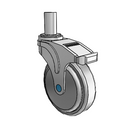 NS-05QDP-125-DL-RS02 MedCaster Swivel Medical Caster