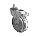 NS-05QDP-125-DL-TS02 MedCaster Swivel Medical Caster