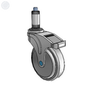 NS-05QDP-125-DL-XRN4 MedCaster Swivel Medical Caster